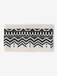 Menino 2-14 anos-Acessórios-Gorros, Cachecóis, Luvas-Gola snood em malha jacquard, para menino