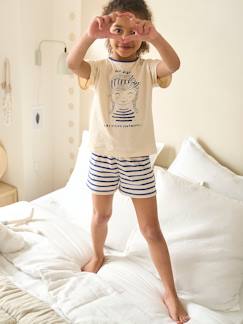 Menina 2-14 anos-Pijama de menina, estilo marinheiro, coleção cápsula família