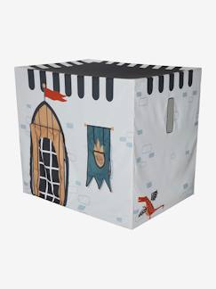 Brinquedos- Jogos de imitação-Tendas e tipis-Tenda em forma de castelo, em tecido e madeira