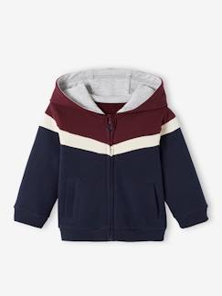 Ecorresponsáveis-Bebé 0-36 meses-Camisolas, casacos de malha, sweats-Casacos-Casaco com fecho e capuz, para bebé menino
