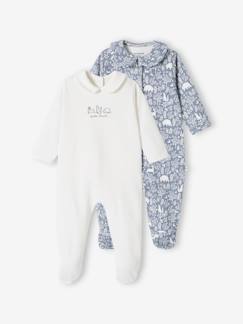 Bebé 0-36 meses-Pijamas, babygrows-Lote de 2 pijamas "animais", em algodão bio, para bebé