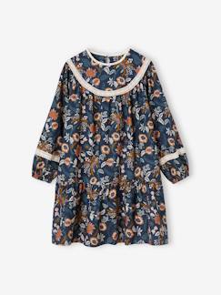 Menina 2-14 anos-Vestidos-Vestido às flores, para menina