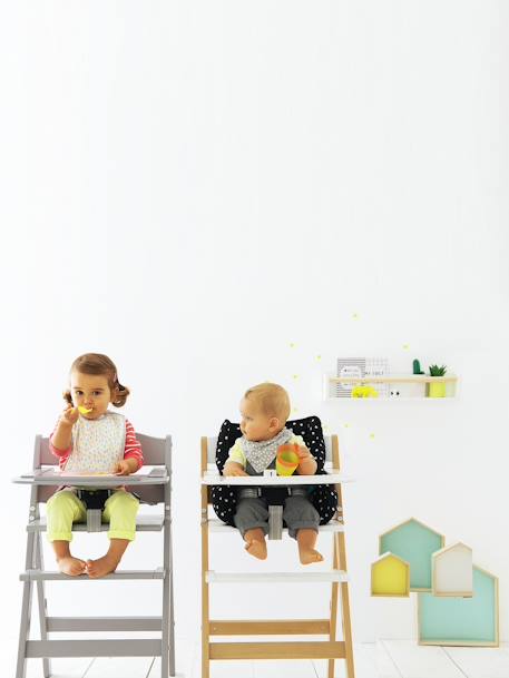 Almofada para cadeira alta VERTBAUDET Preto estampado 