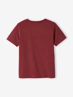 Lote de 3 t-shirts sortidas de mangas curtas, para menino bordeaux+CASTANHO MEDIO BICOLOR/MULTICO+lote amarelo+lote verde+lote vermelho+verde 