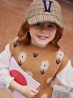Menina 2-14 anos-Acessórios-Gorros, cachecóis, luvas-Boné quentinho aos quadrados, para menina