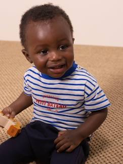 Bebé 0-36 meses-T-shirts-T-shirt de mangas curtas, em algodão bio, da Petit Bateau