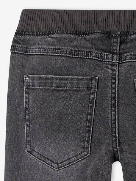 Jeans indestrutíveis direitos relax, fáceis de vestir, para menino ganga cinzenta+stone 
