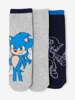 Menino 2-14 anos-Roupa interior-Meias-Lote de 3 pares de meias Sonic®, para criança