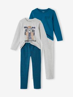 Menino 2-14 anos-Pijamas-Lote de 2 pijamas "cão de skate", para menino, BASICS