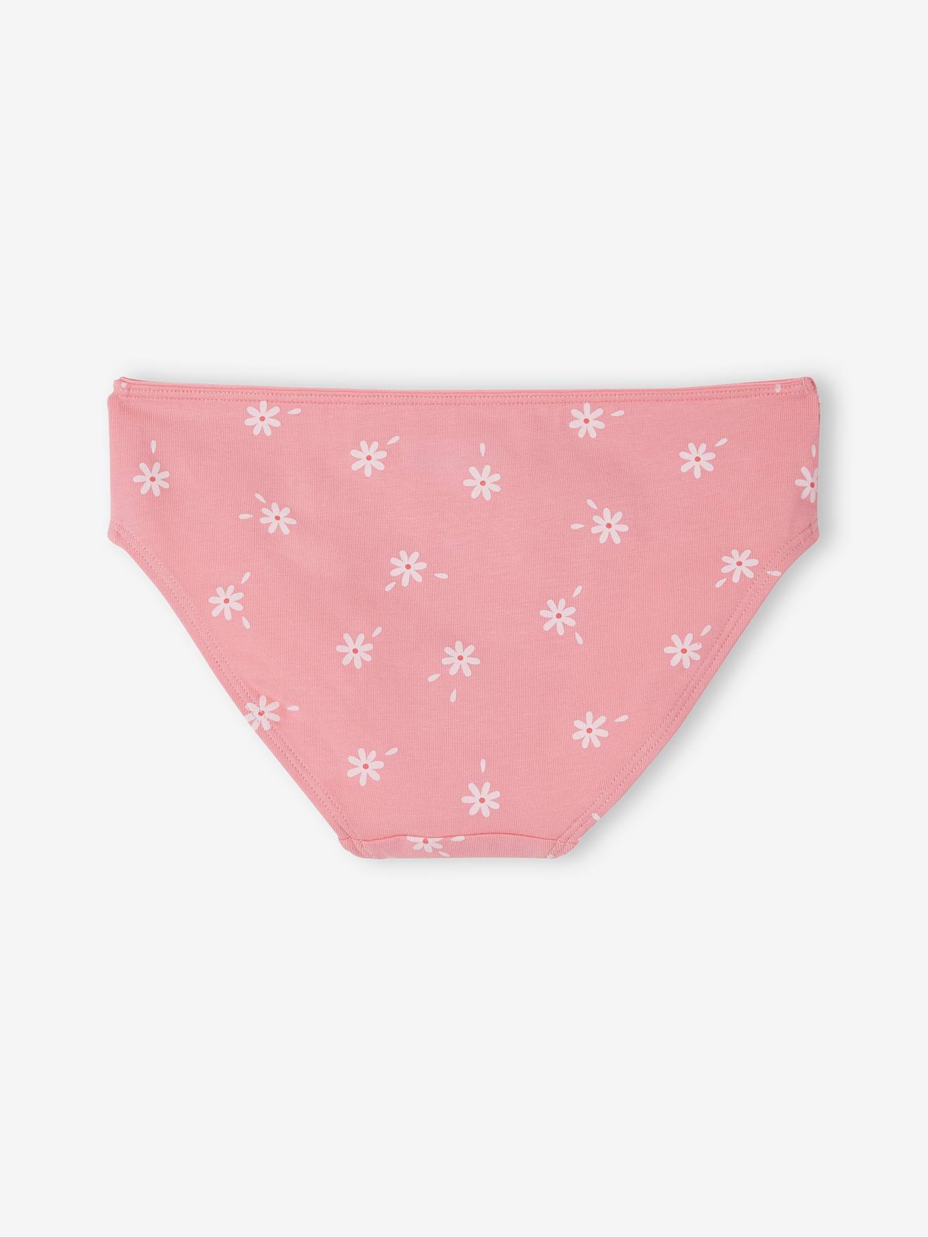 Cuecas de biquíni estampadas, para bebé menina-Bebé 0-36 meses-Vertbaudet