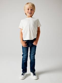 Menino 2-14 anos-Jeans-Jeans direitos morfológicos "waterless", medida das ancas MÉDIA, para menino