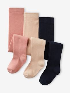 Bebé 0-36 meses-Meias, collants-Lote de 3 collants em malha, para bebé