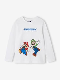 Menino 2-14 anos-T-shirts, polos-T-shirts-Camisola Mario e Luigi® de mangas compridas, para criança