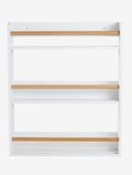 Estante para livros com 3 níveis Branco / madeira 