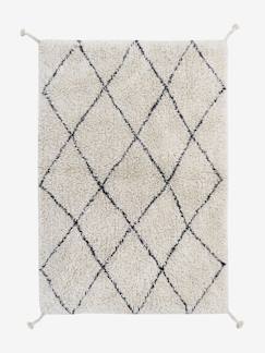 Têxtil-lar e Decoração-Decoração-Tapetes-Tapete lavável em algodão, Mini Berbere Preto & Branco - LORENA CANALS