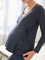 Conjunto mala de maternidade mamã/bebé, especial gravidez e amamentação azul-noite 