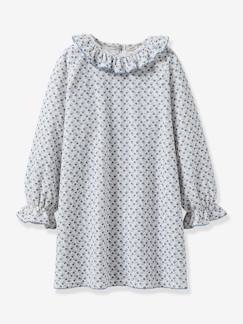 Menina 2-14 anos-Pijamas-Camisa de dormir da CYRILLUS, em veludo, para menina