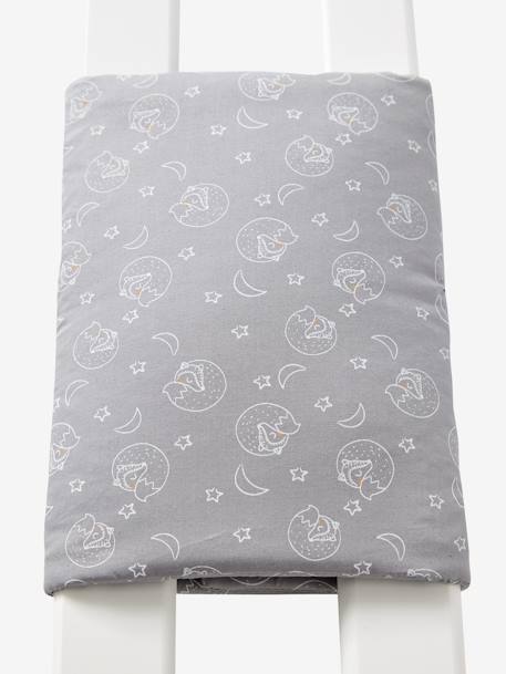 Contorno de berço respirável Branco estampado 