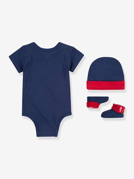 Conjunto de 3 peças Batwin da Levi's®, para bebé azul+azul-tinta+branco+rosa 