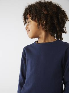 Personalizáveis-Menino 2-14 anos-Camisolas, casacos de malha, sweats-Camisola em malha fina, para menino