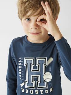 Menino 2-14 anos-Camisola Basics com motivo, mangas compridas, para menino