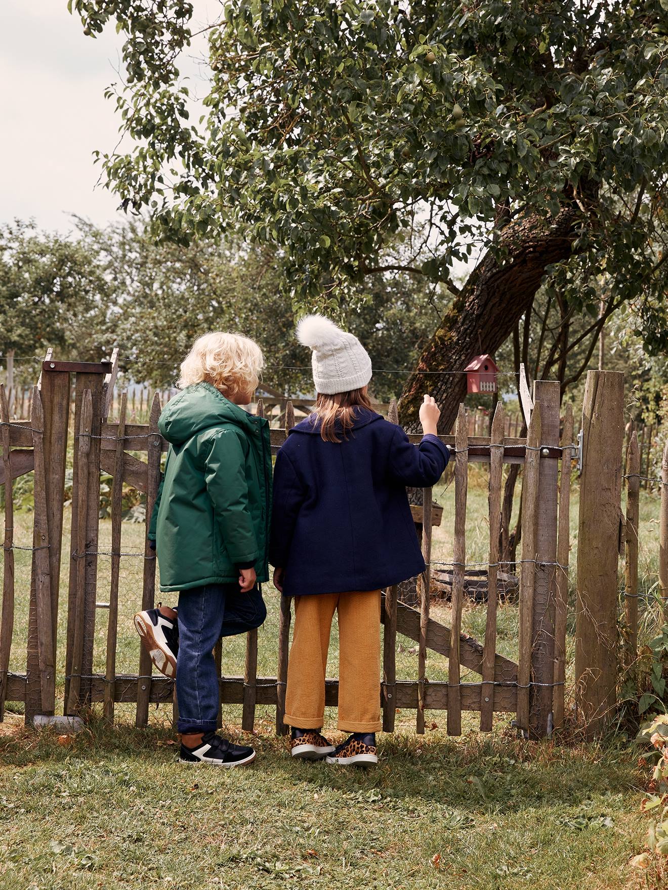 Parka com capuz, forro polar, para menino-Menino 2-14 anos-Vertbaudet