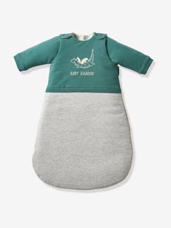 Têxtil-lar e Decoração-Saco de bebé bimatéria, com mangas amovíveis, Dragão