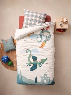 Têxtil-lar e Decoração-Roupa de cama criança-Conjunto capa de edredon + fronha de almofada, Dragões