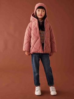 Menina 2-14 anos-Casacos, blusões-Blusão com capuz, forro em sherpa, para menina