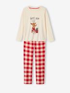 Pijama de Natal para mulher, coleção cápsula 'Happy Family' cru 