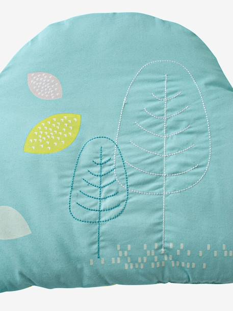 Contorno de berço modulável, tema Sonhos suaves Branco/verde/azul 