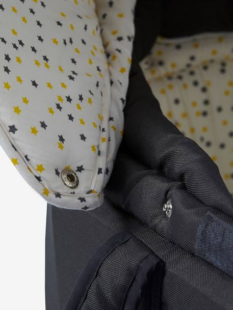 Alcofa leve VERTBAUDET Antracite/estrelas+Cinza 