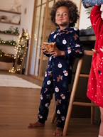 Pijama-macacão de natal, para menino marinho 