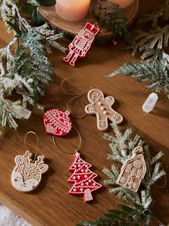 Têxtil-lar e Decoração-Lote de 6 decorações de Natal, para pendurar