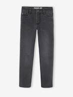 Jeans direitos indestrutíveis, para menino AZUL ESCURO DESBOTADO+AZUL ESCURO LISO+ganga cinzenta 