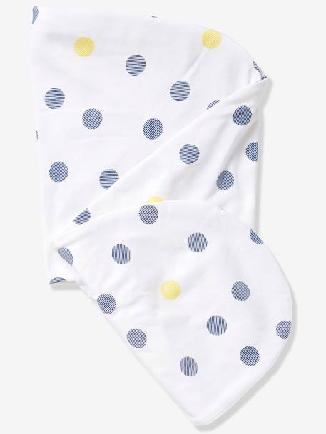 Almofada de amamentação multifunções VERTBAUDET Branco bolinhas+Cinza estrelas+Cinzento 