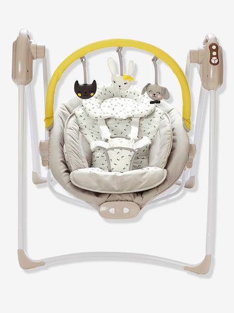 Baloiço com arco de jogos Babyswing VERTBAUDET Azul escuro liso+Bege+Cinza estampado 