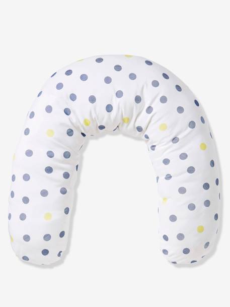 Almofada de amamentação multifunções VERTBAUDET Branco bolinhas+Cinza estrelas+Cinzento 
