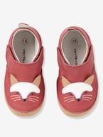 Sapatinhos para bebé em pele suave Vermelho liso 