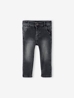 Bebé 0-36 meses-Calças, jeans-Jeans para bebé, com corte direito, BASICS