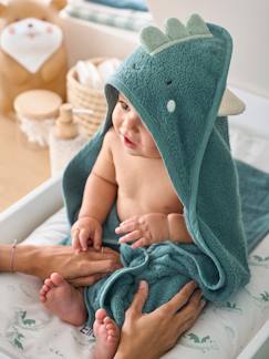 Bebé 0-36 meses-Capas, roupões de banho-Capa de banho + luva, Dragão