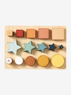 Brinquedos-Puzzle com formas em madeira FSC® e silicone