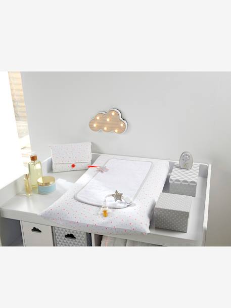 Porta-chupetas, tema Estrela Branco estampado 