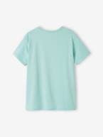 T-shirt de mangas curtas com motivos gráficos, para menino azul-céu+azul-noite+azul-turquesa+BRANCO CLARO LISO COM MOTIVO+pau-rosa 