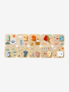 Brinquedos-Jogos educativos- Puzzles-Puzzle com números, 2 em 1, em madeira certificada