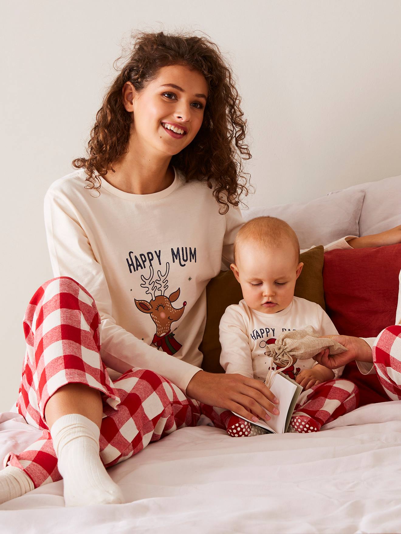 Pijama de Natal para mulher, coleção cápsula Happy Family-Roupa