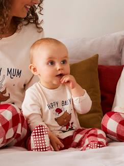 Pijama de bebé, especial Natal, coleção cápsula família