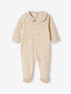 Bebé 0-36 meses-Pijamas, babygrows-Pijama florido, em interlock, para bebé