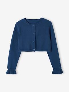 Menina 2-14 anos-Camisolas, casacos de malha, sweats-Casaco estilo bolero, para menina