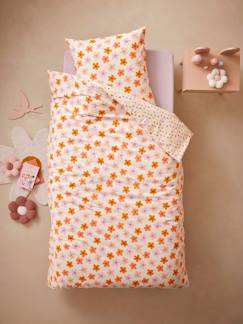 Têxtil-lar e Decoração-Roupa de cama criança-Conjunto capa de edredon + fronha de almofada para criança, com algodão reciclado, Pop Flower